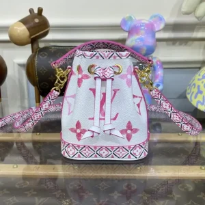Louis Vuitton Nano Noe White Pink