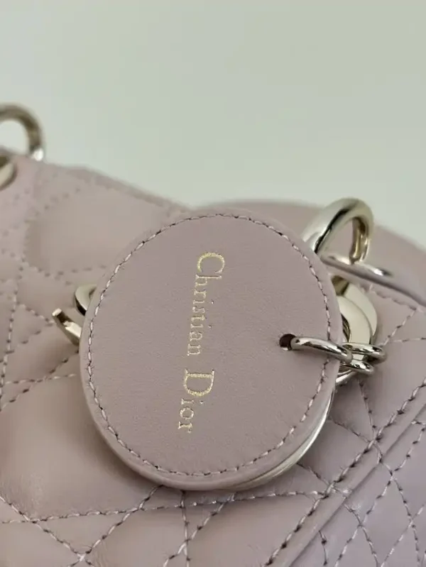Lady Dior Mini Pale Pink - Image 8