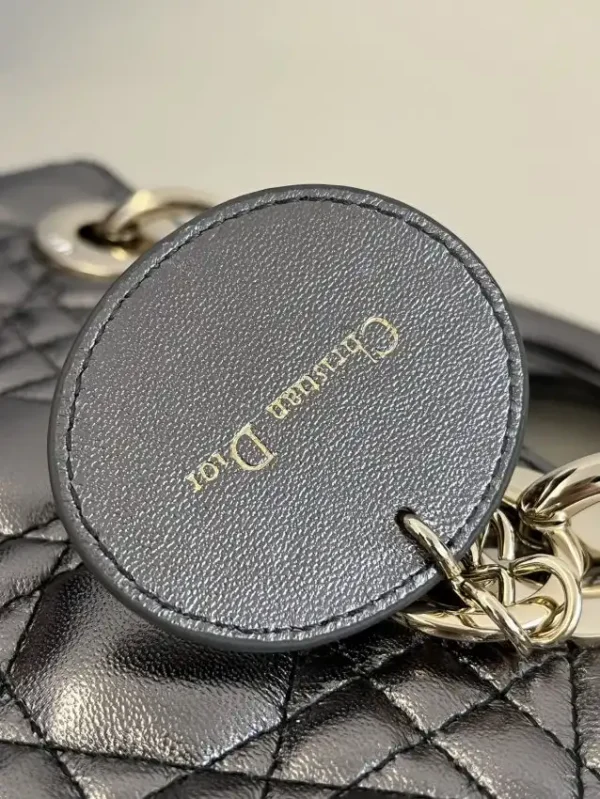 Lady Dior Platinum Metallic ABC - Image 2