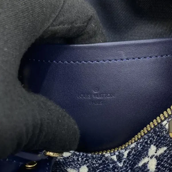 Louis Vuitton Speedy Bandouliere Blue Denim - Image 9