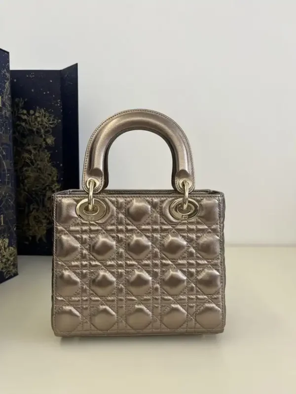 Lady Dior Golden Metallic ABC - Image 6