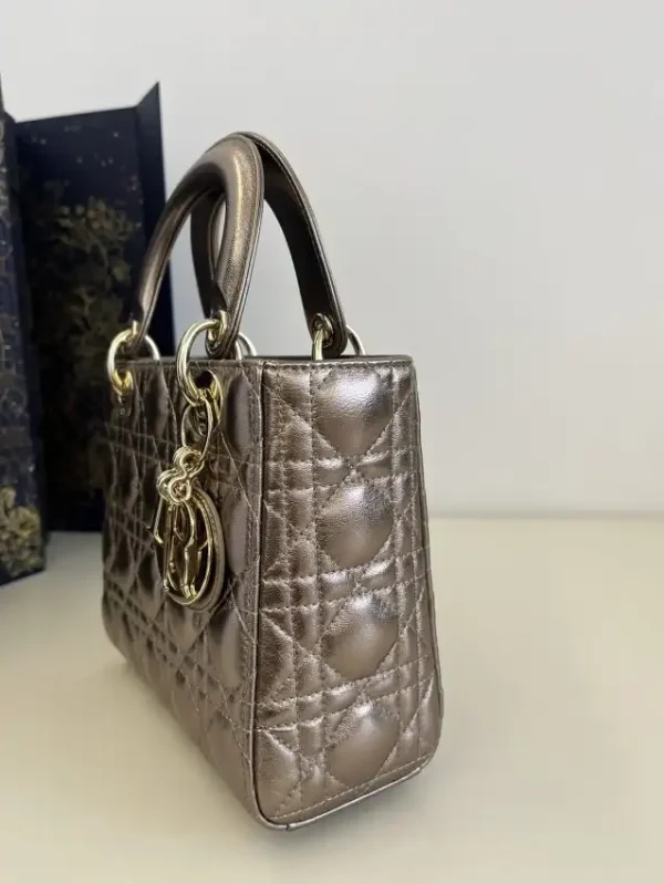 Lady Dior Golden Metallic ABC - Image 7