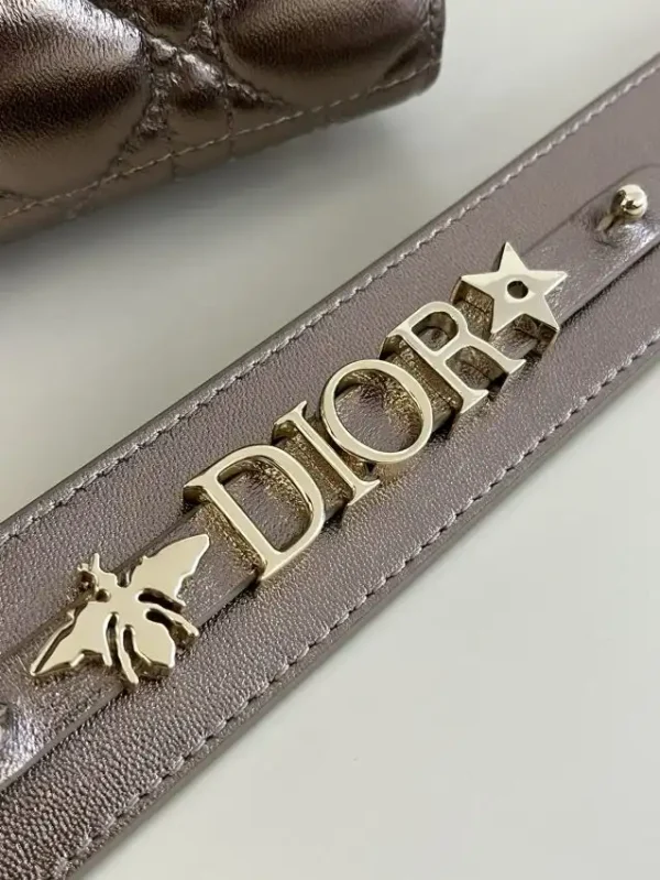Lady Dior Golden Metallic ABC - Image 8