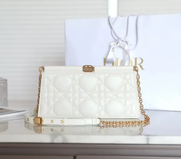 Dior Miss Caro Noire Clutch White - Image 2