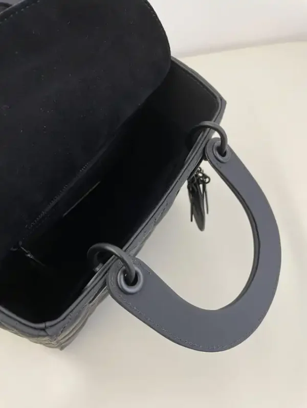 Lady Dior Matte Black ABC - Image 3