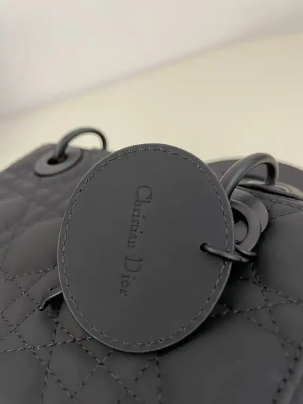 Lady Dior Matte Black ABC - Image 6