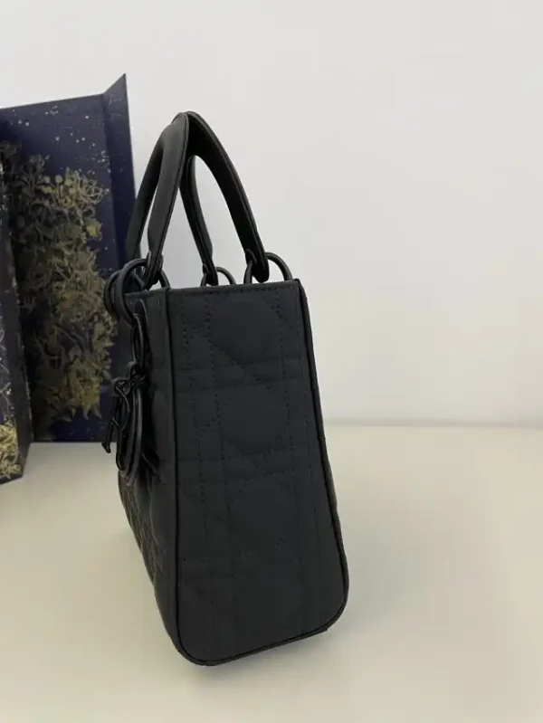 Lady Dior Matte Black ABC - Image 8