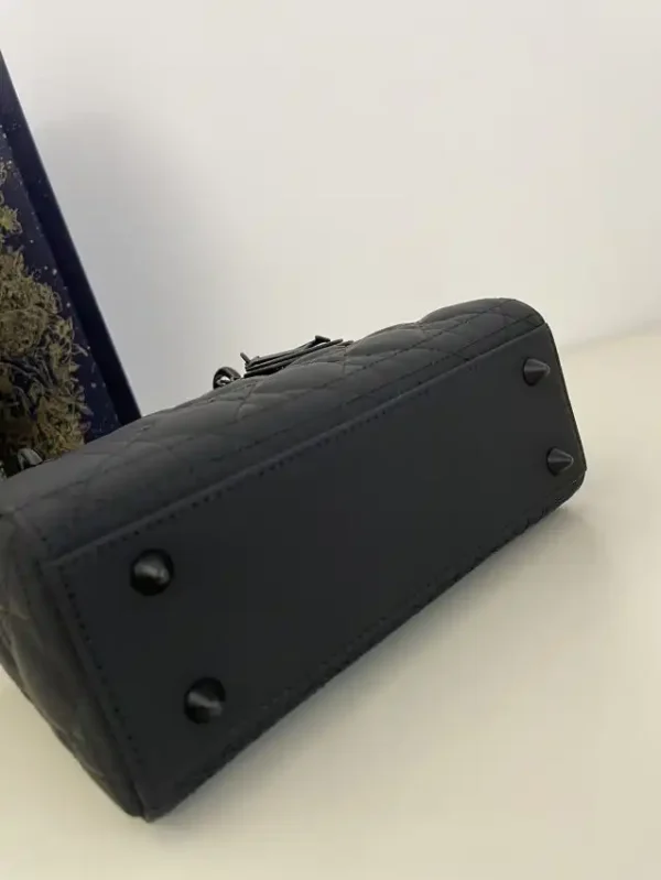 Lady Dior Matte Black ABC - Image 9