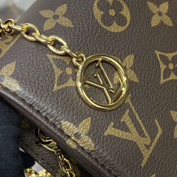 Louis Vuitton Wallet On Chain Lily Brown - Image 9
