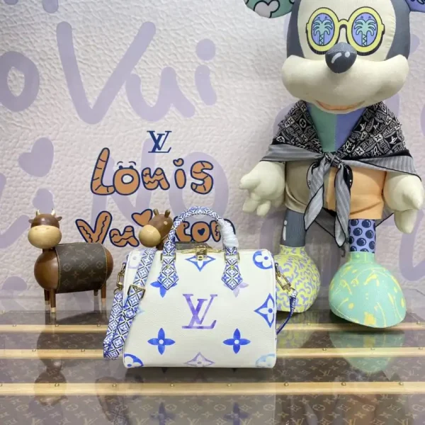 Louis Vuitton Speedy Bandouliere 25 Blue - Image 6