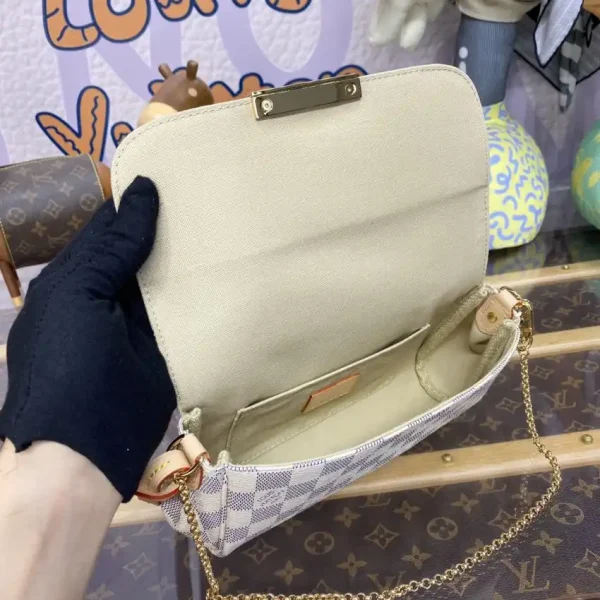 Louis Vuitton Favorite White Grid - Image 4