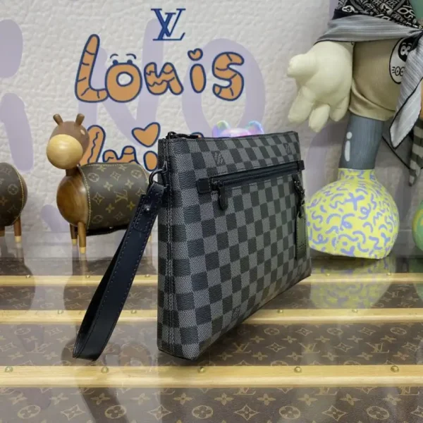 Louis Vuitton Takeoff Pouch Black Grid - Image 9