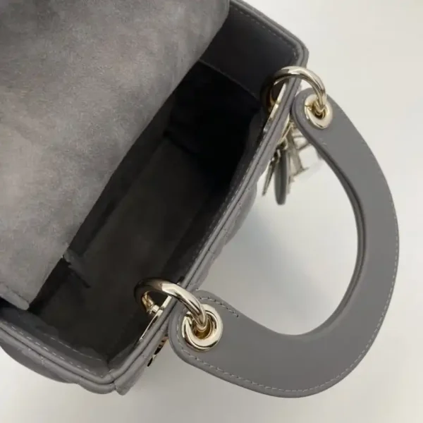 Lady Dior Mini Satin Grey - Image 11