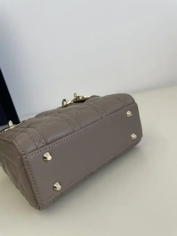 Lady Dior Mini Dark Beige - Image 7