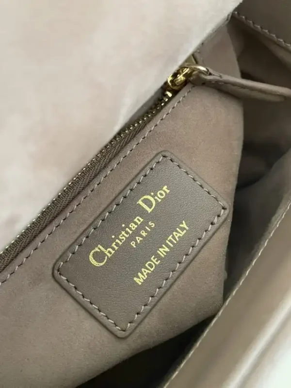 Lady Dior Mini Dark Beige - Image 9