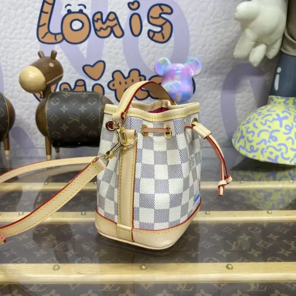 Louis Vuitton Nano Noe White Grid - Image 2