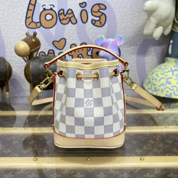 Louis Vuitton Nano Noe White Grid - Image 5