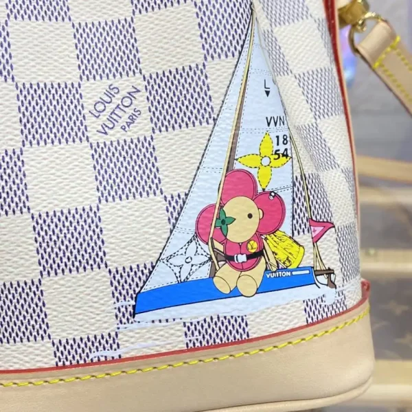 Louis Vuitton Nano Noe White Grid - Image 9