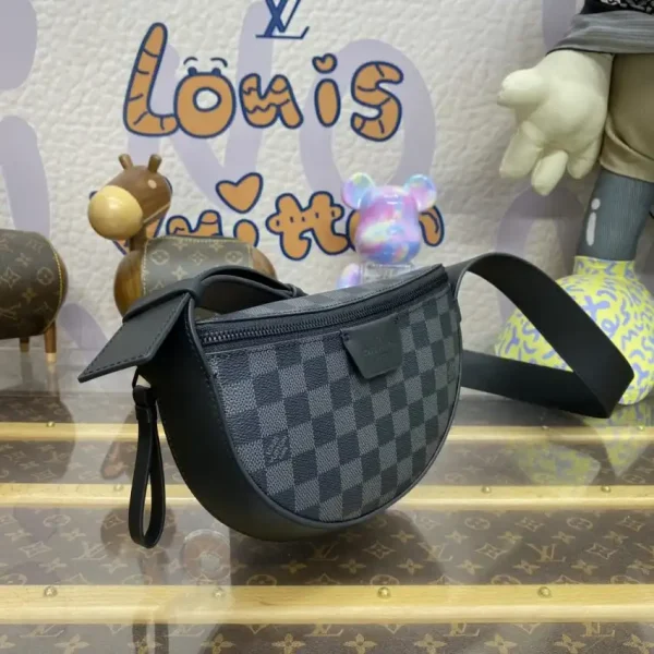 Louis Vuitton Moon Crossbody Black Grid - Image 5