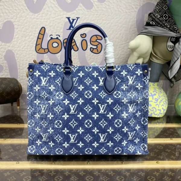 LV OnTheGo Blue Denim - Image 3