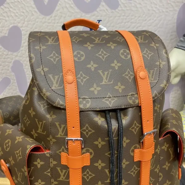 Louis Vuitton Christopher Backpack Orange - Image 9