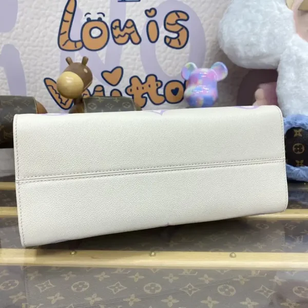 LV OnTheGo White Purple - Image 3