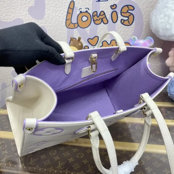 LV OnTheGo White Purple - Image 7