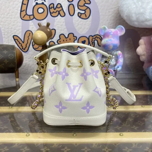 Louis Vuitton Nano Noe White Purple - Image 7