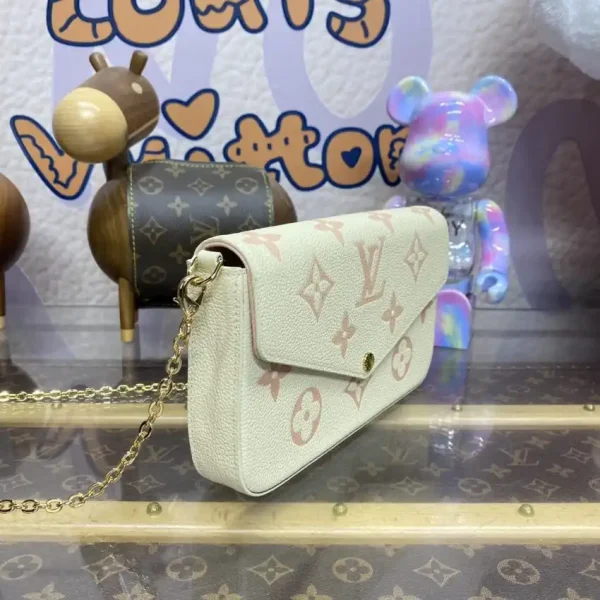 Louis Vuitton Félicie Pochette White Pink - Image 5