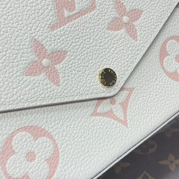 Louis Vuitton Félicie Pochette White Pink - Image 6