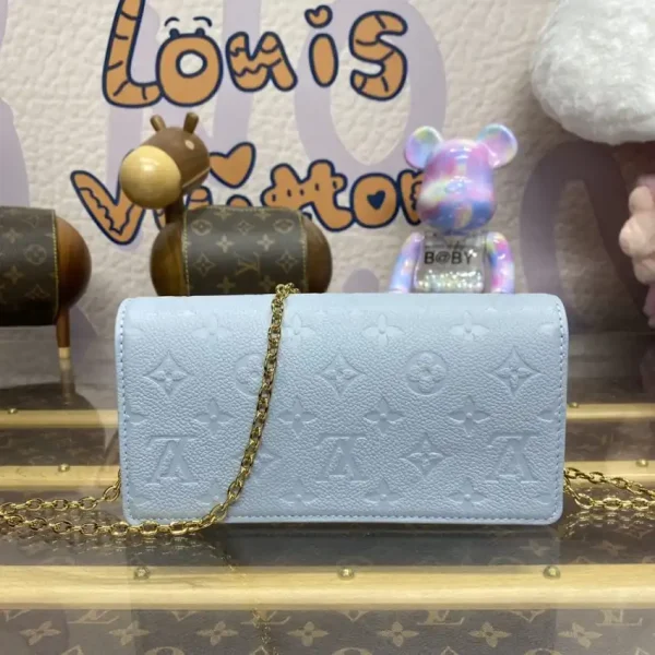 Louis Vuitton Wallet On Chain Lily Sky Blue - Image 3