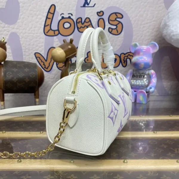 Louis Vuitton Speedy Bandouliere 20 White Purple - Image 7