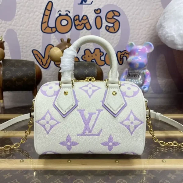 Louis Vuitton Speedy Bandouliere 20 White Purple - Image 2