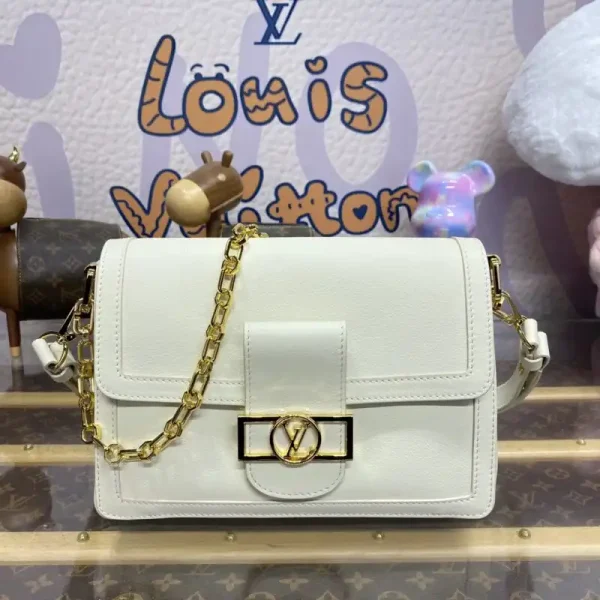 Louis Vuitton Dauphine MM White