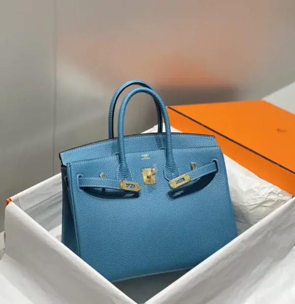 Hermes Birkin Denim Blue - Image 3