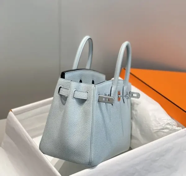 Hermes Birkin Grail Blue - Image 4