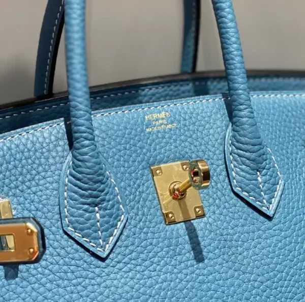 Hermes Birkin Denim Blue - Image 6