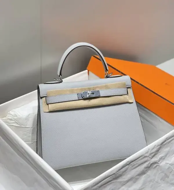 Hermes Kelly Seagull Blue - Image 7