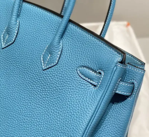Hermes Birkin Denim Blue - Image 7
