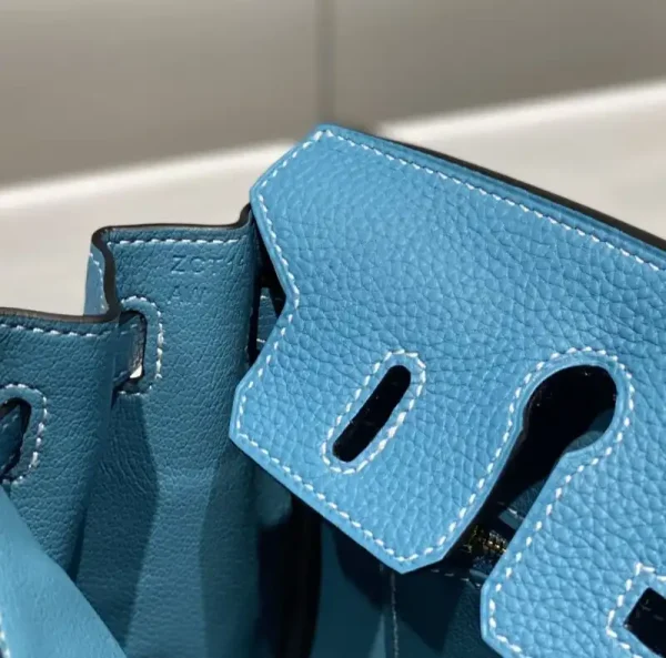 Hermes Birkin Denim Blue - Image 8
