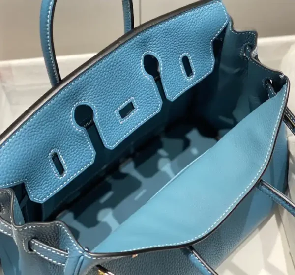 Hermes Birkin Denim Blue - Image 9