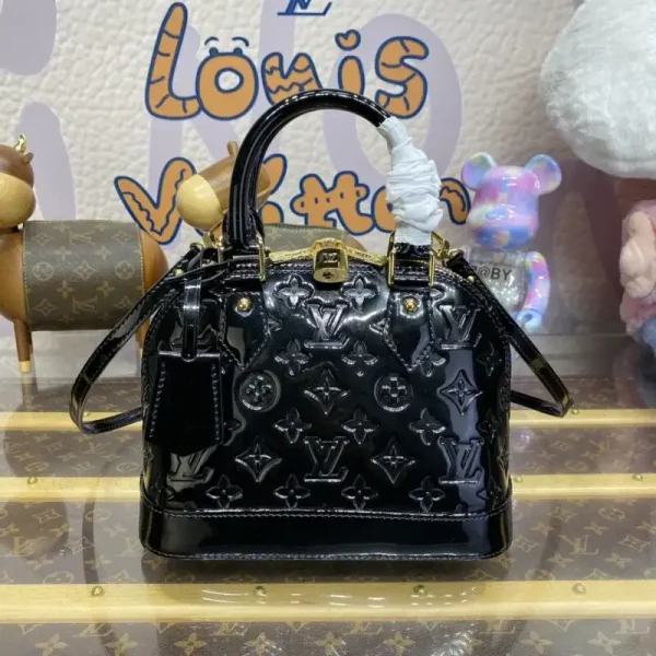 Louis Vuitton Alma BB Black Patent