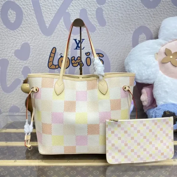 Louis Vuitton Neverfull MM Multi Grid - Image 4