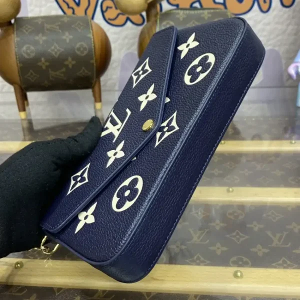 Louis Vuitton Félicie Pochette Blue White - Image 3