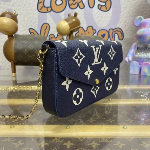 Louis Vuitton Félicie Pochette Blue White - Image 8