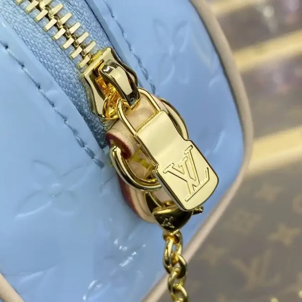 Louis Vuitton Speedy Nano Blue Patent - Image 4