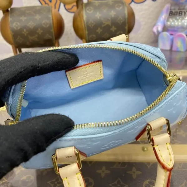 Louis Vuitton Speedy Nano Blue Patent - Image 8