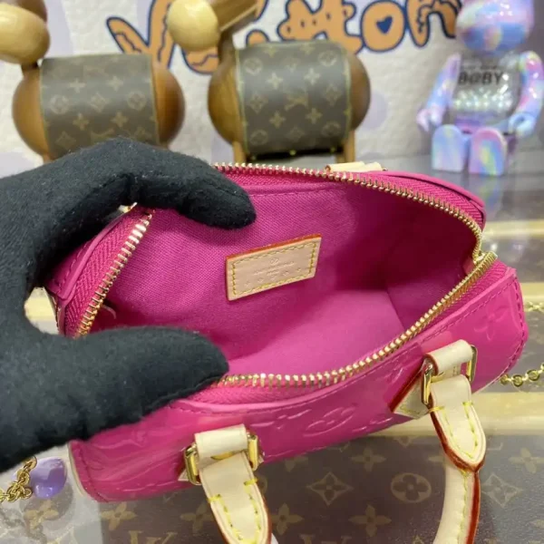 Louis Vuitton Speedy Nano Pink Patent - Image 5