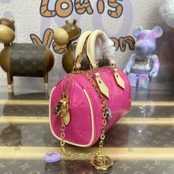 Louis Vuitton Speedy Nano Pink Patent - Image 9