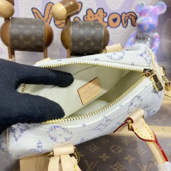 Louis Vuitton Speedy Bandouliere 20 White Grey - Image 4